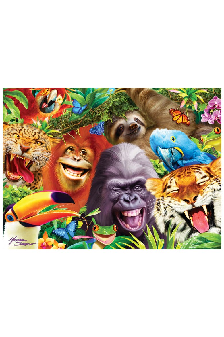 Jungle Friends 200 Piece Jigsaw Puzzle, Alternate, color, Multicolor