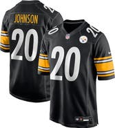 Nike Men's Nike Kaleb Johnson  Black Pittsburgh Steelers Team Game Jersey