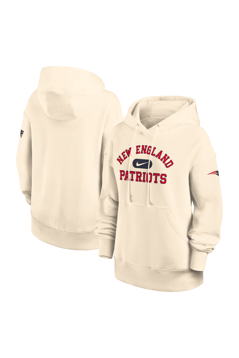 Women's Nike Natural New England Patriots Oversized Legacy Phoenix Hoodie, Main, color, Natural