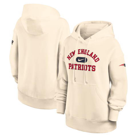 Women's Nike Natural New England Patriots Oversized Legacy Phoenix Hoodie