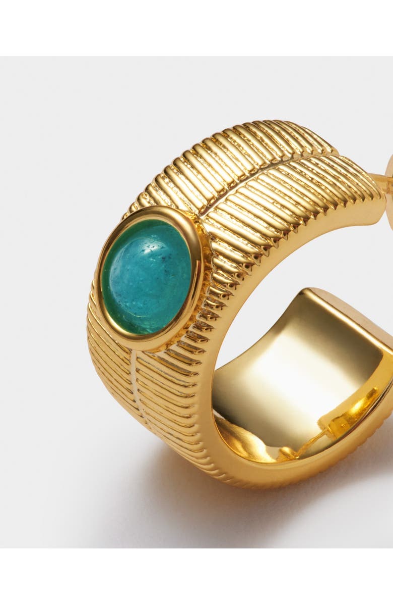 Katie Loxton 'March' Waterproof Gold Birthstone Hoop Earrings, Alternate, color, March