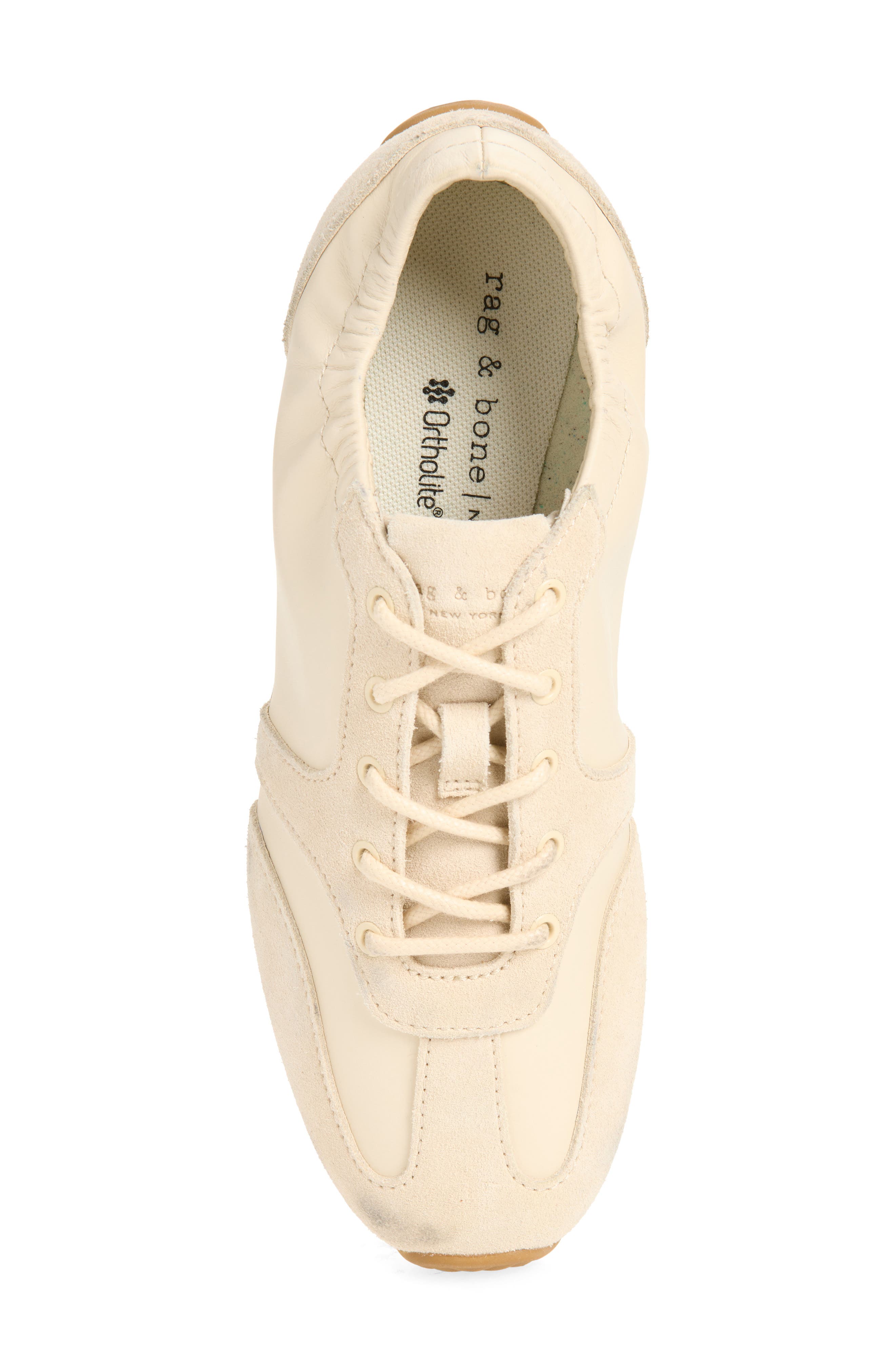 Emilee Leather Ballet Runner Sneaker, Alternate, color, ROUX