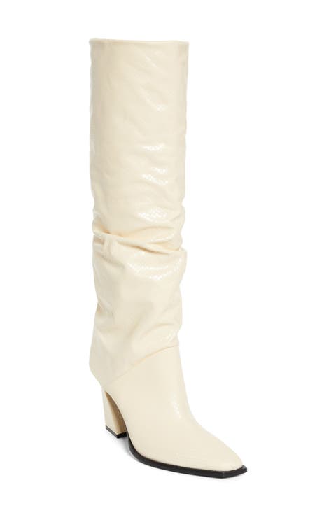 Hart Snakeskin Embossed Knee High Boot (Women)