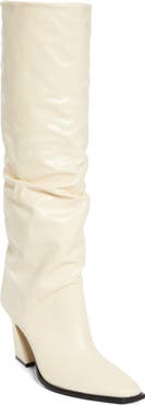 Jimmy Choo Hart Snakeskin Embossed Knee High Boot