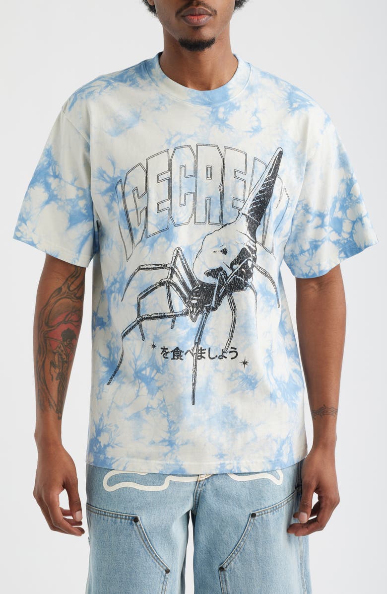 ICECREAM Creepy Crawler Graphic T-Shirt, Main, color, Fog