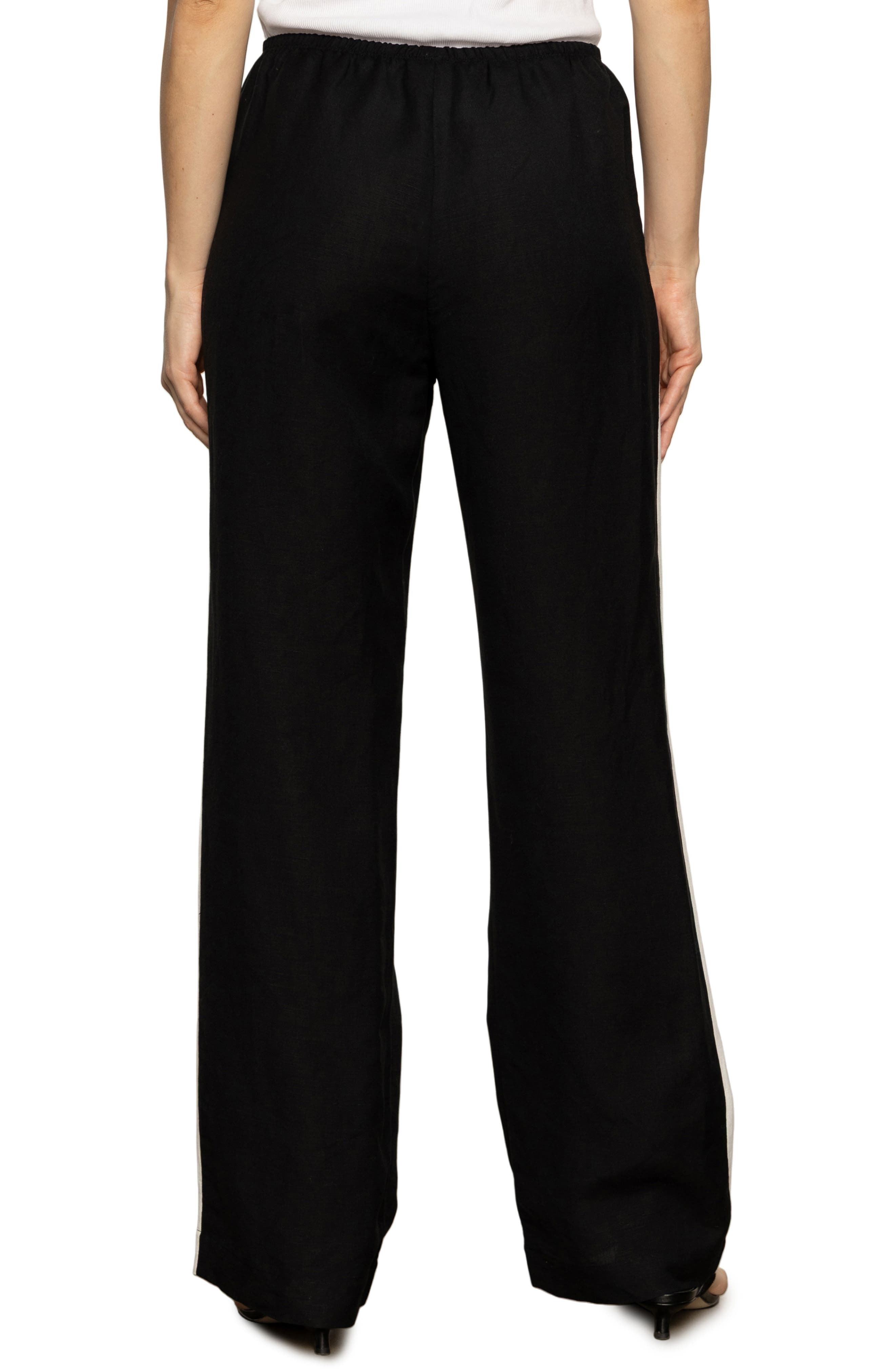 Casual Linen Blend Track Pants - image 2