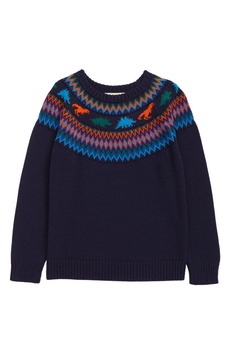 Tucker + Tate Kids' Fair Isle Cotton Crewneck Sweater, Main, color, 