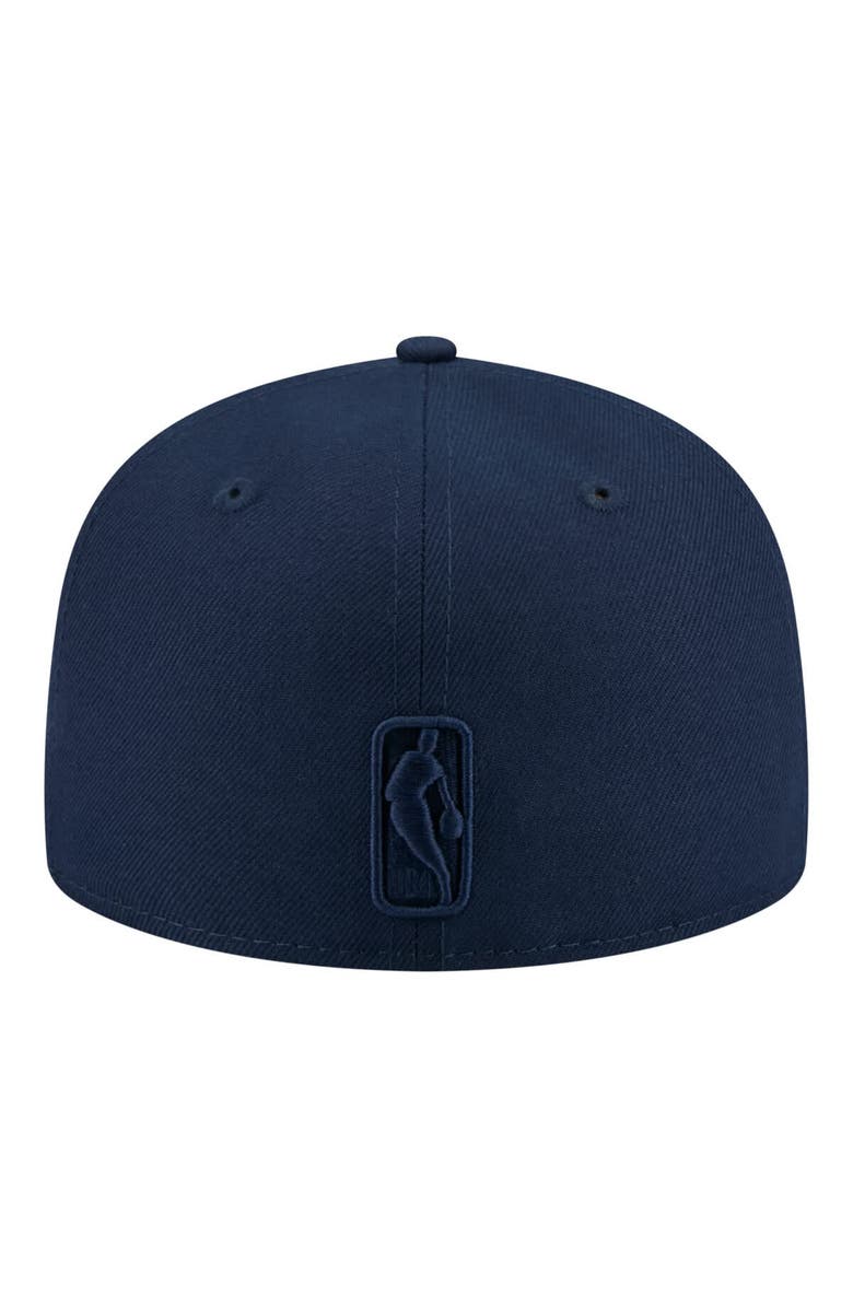 New Era Men's New Era Navy Los Angeles Lakers Tonal Color Pack 59FIFTY Fitted Hat, Alternate, color, Navy