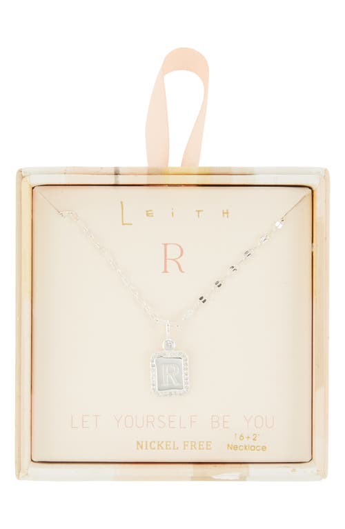 Leith Initial Pendant Necklace