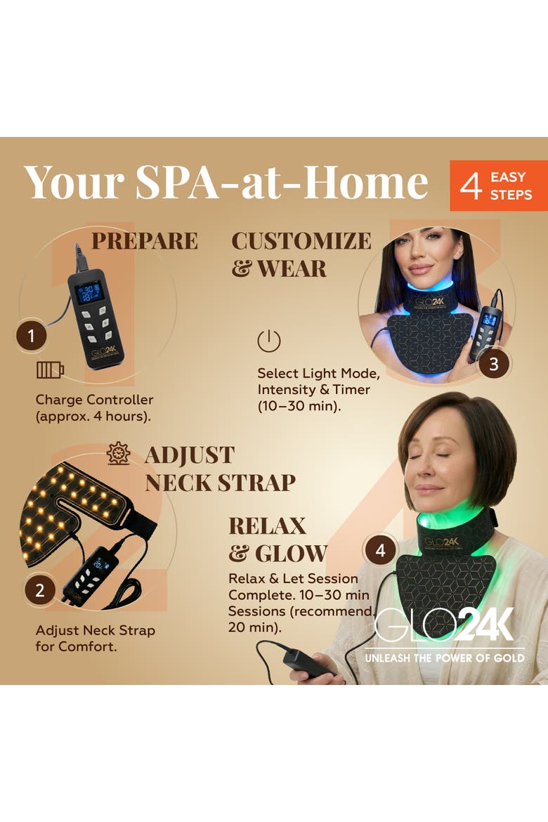 LED Neck Lift & V-Line Treatment Set, Alternate, color, BLACK