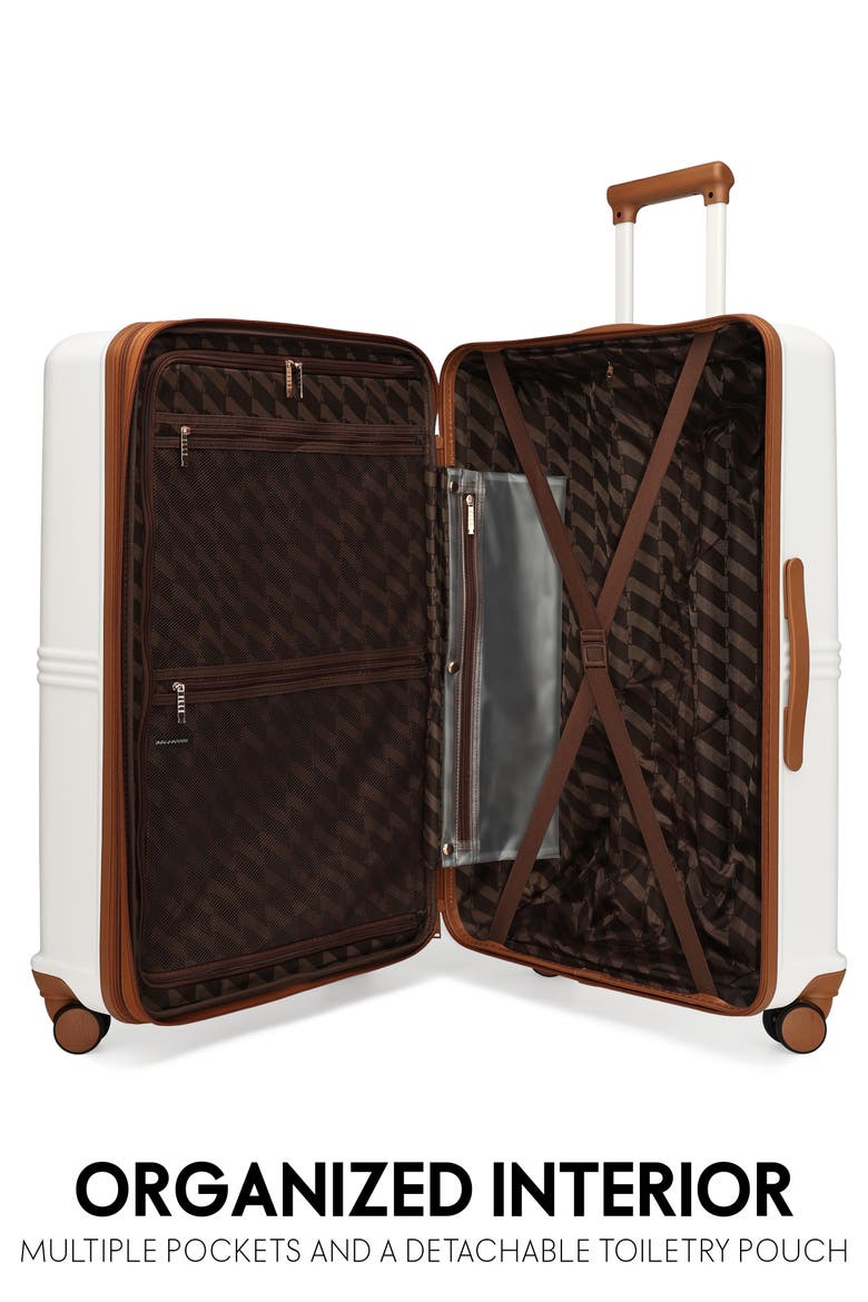 Expedition 3 Piece Expandable Polycarbonate Spinner Luggage Set, Alternate, color, White