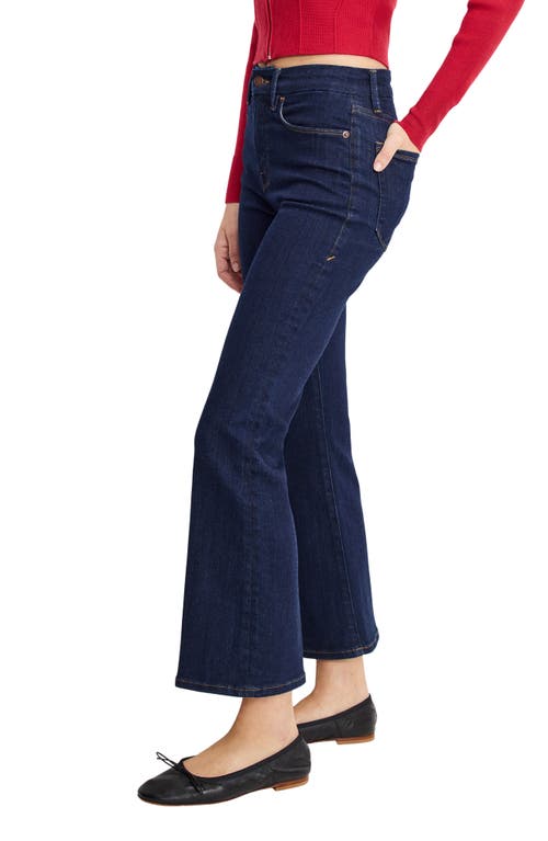 Good American Good Legs Crop Mini Bootcut Jeans In Blue