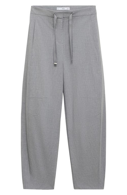 MANGO MANGO BARILE BARREL LEG DRAWSTRING PANTS
