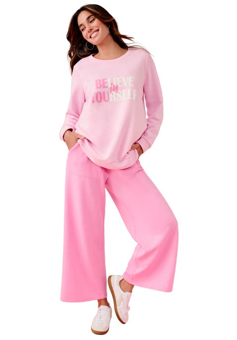 Comfort+ Fleece Printed Sweatshirt (plus)