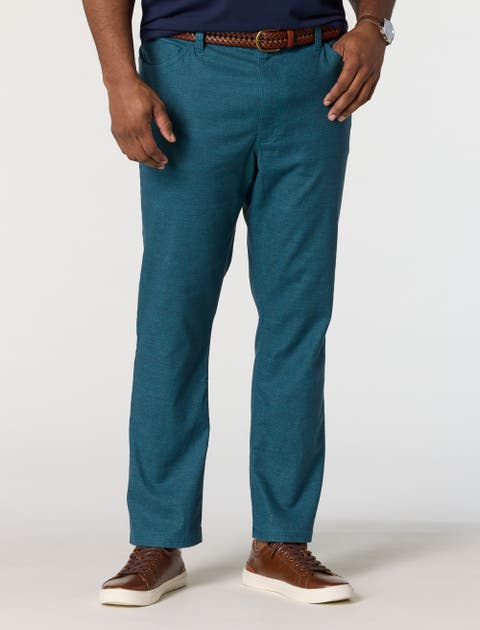 Big & Tall 5-Pocket Linen-Blend Tech Pants