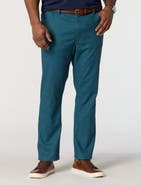 Oak Hill by DXL Big & Tall 5-Pocket Linen-Blend Tech Pants