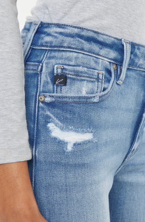 Kancan Cinthia Ultra High Rise Super Flare Jeans In Blue