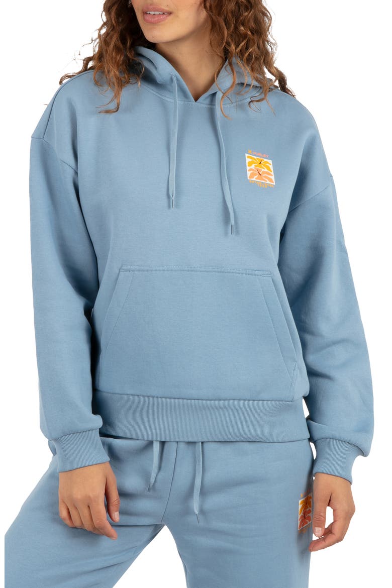 Stacked Graphic Hoodie, Main, color, SAILING