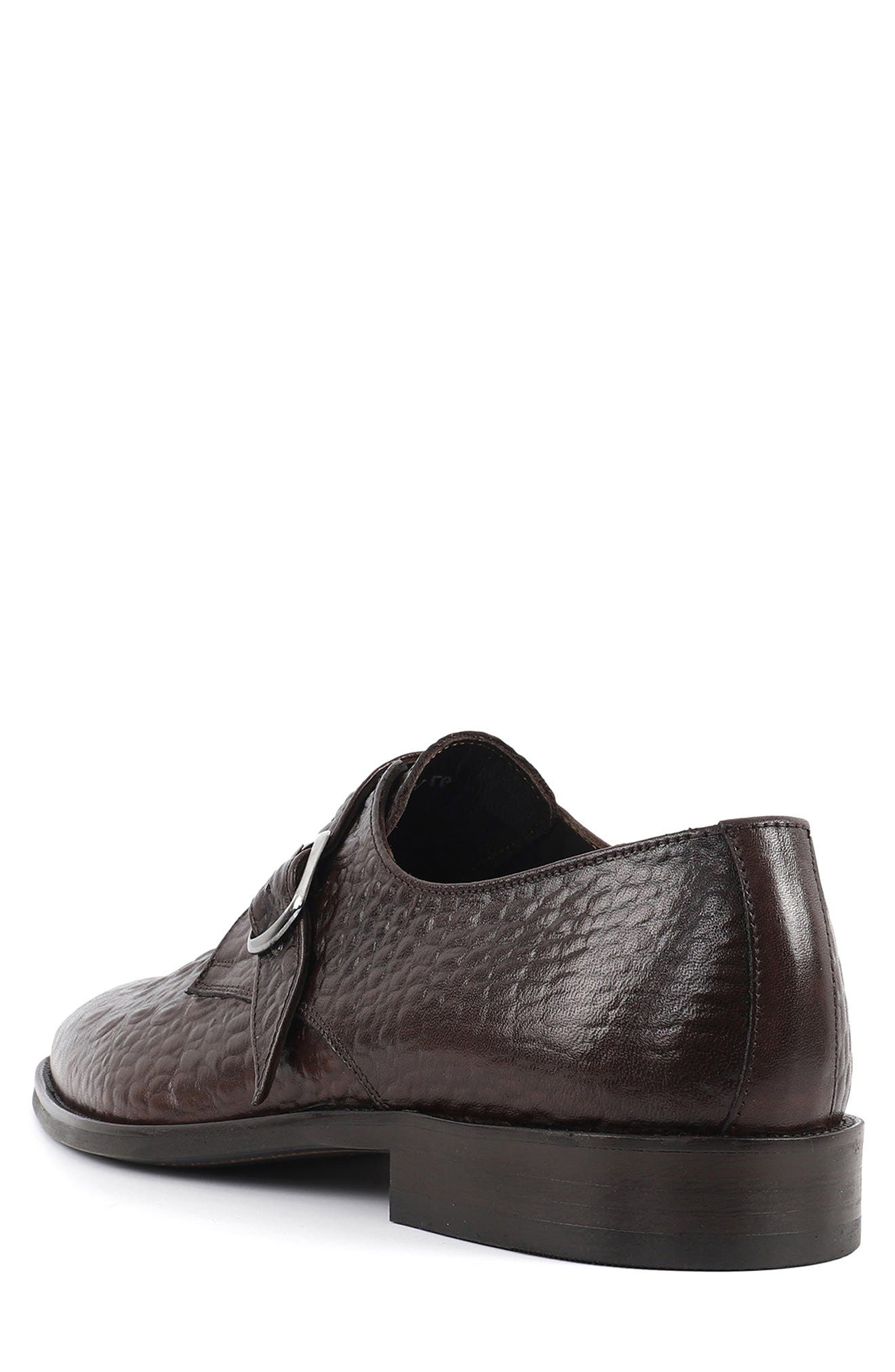 VELLAPAIS Soleno Monk Strap Shoe, Alternate, color, Dark Brown