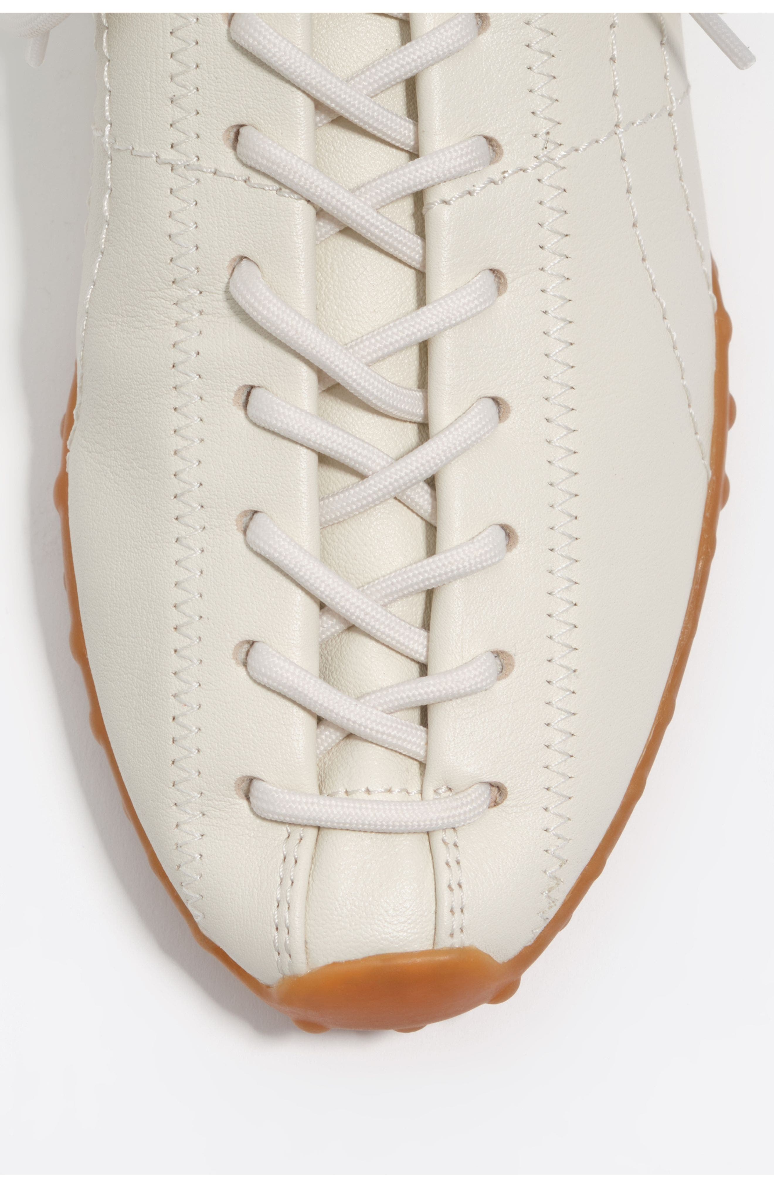 Bimba y Lola White Leather 13 11 Lace-Up Sneaker, Alternate, color, Off White