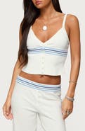 EDIKTED Miya Stripey Rib Sweater Tank