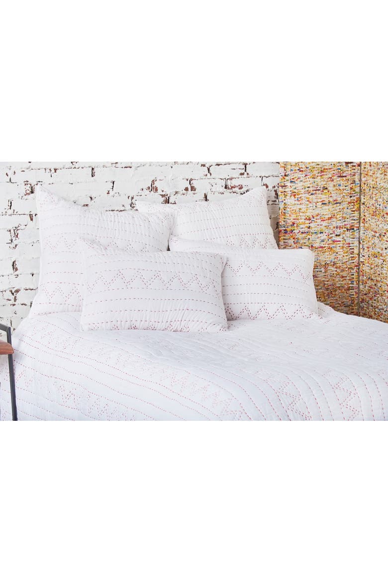 Breck Quilt, Alternate, color, White