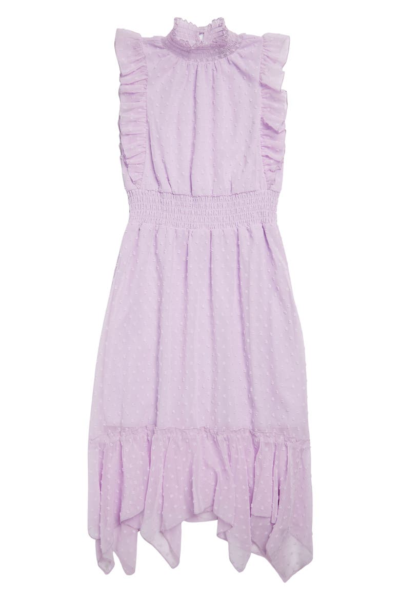 Kids' Clip Dot Hankey Maxi Dress, Main, color, LILAC