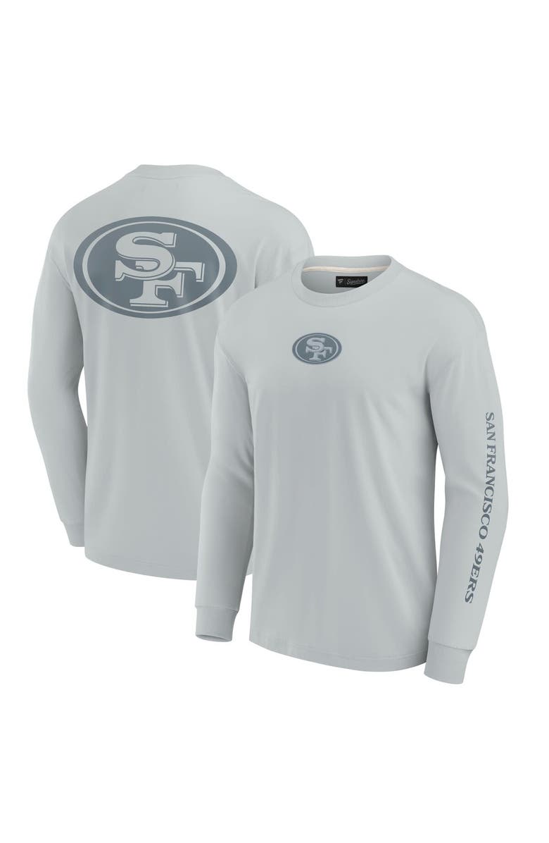 FANATICS Unisex Fanatics Gray San Francisco 49ers Elements Strive Long Sleeve T-Shirt, Alternate, color, Gray