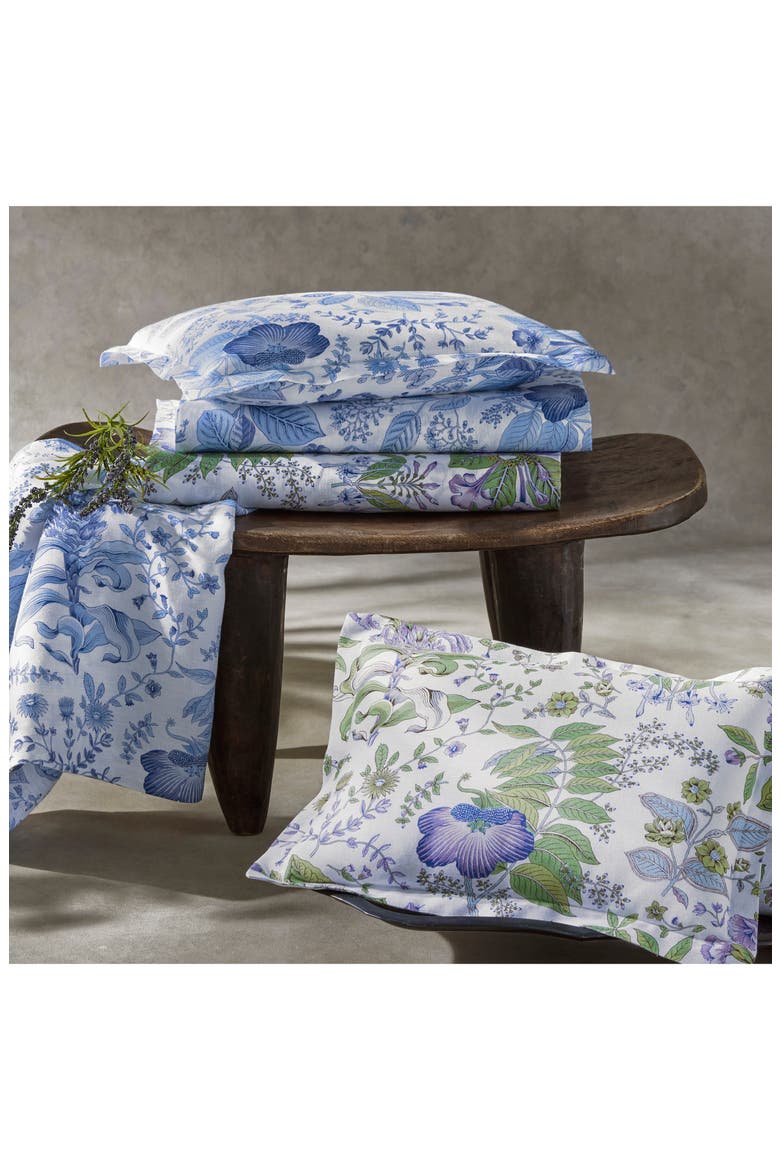 Pomegranate Linen Quilted Euro Sham, Alternate, color, PORCELAIN BLUE
