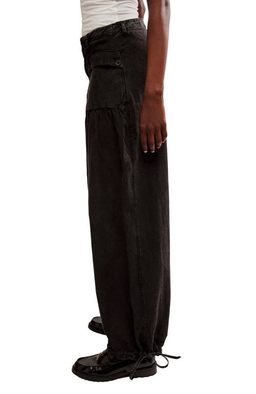 FREE PEOPLE FREE PEOPLE LOTUS DRAWSTRING WIDE LEG JEANS