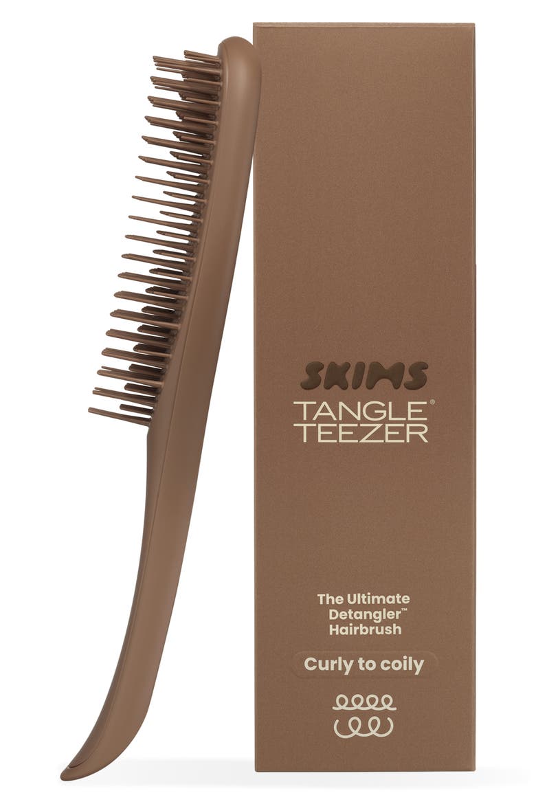 x SKIMS The Ultimate Detangler Hairbrush (Nordstrom Exclusive), Main, color, NATURALLY CURLY SIENNA