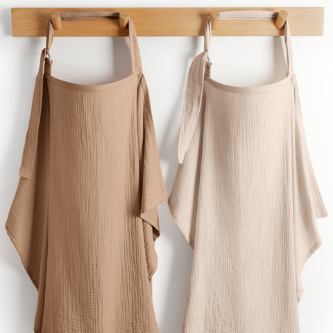 Muslin Nursing Cover, 100% Cotton - 2 Pack