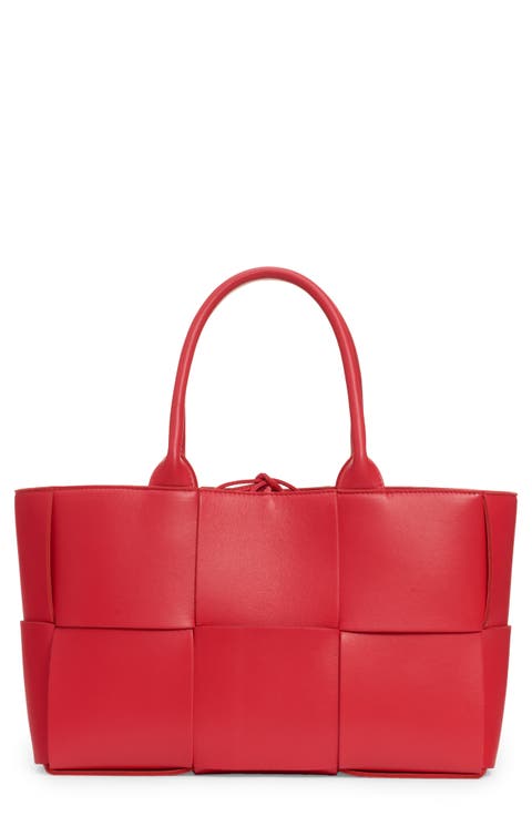 Arco Intrecciato Leather Tote
