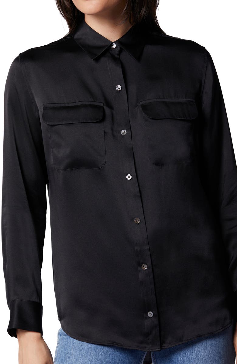Equipment Signature Silk Button Up Silk Shirt, Alternate, color, 