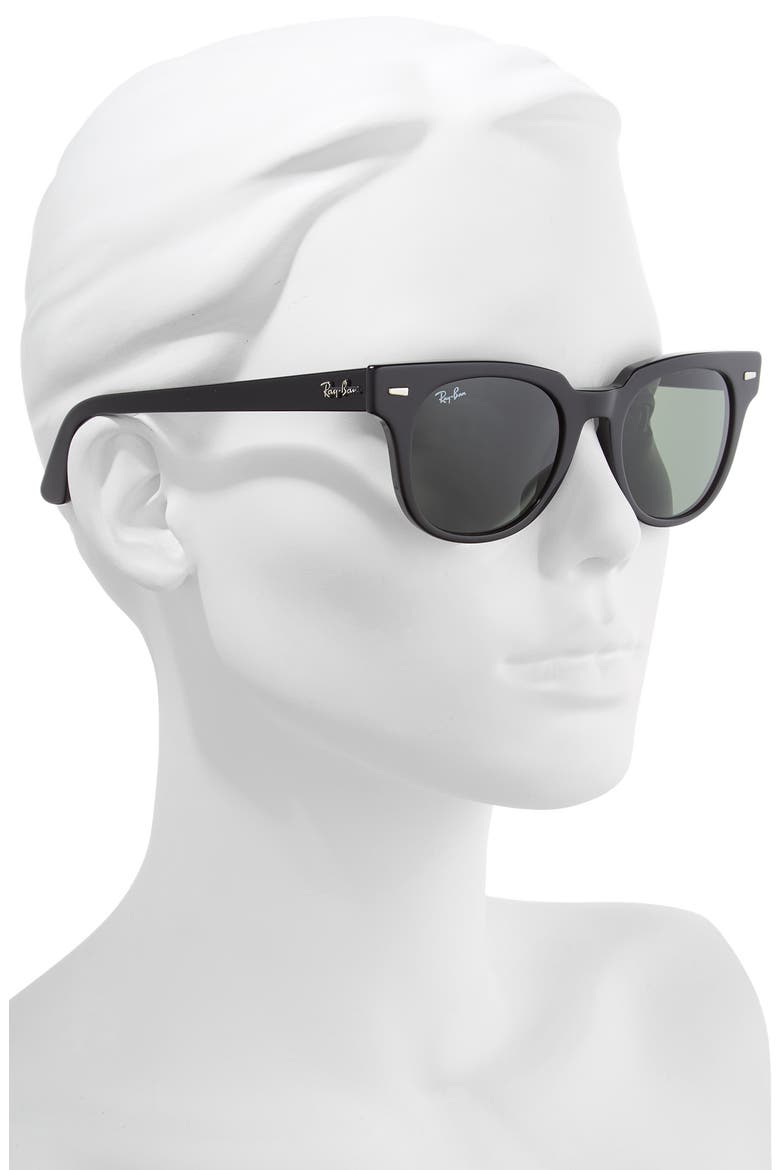 Wayfarer 50mm Square Sunglasses, Alternate, color, BLACK