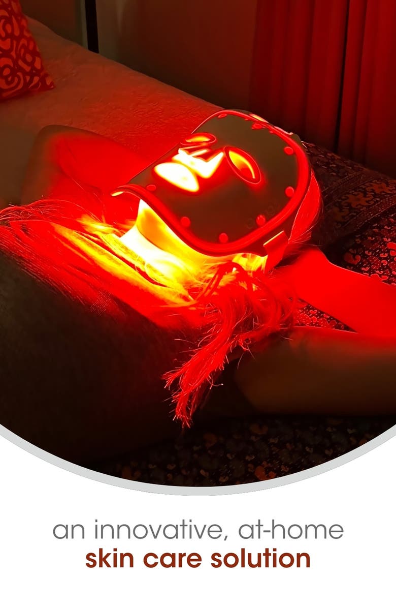 fringe Red Light Therapy Mask, Alternate, color, Light Grey