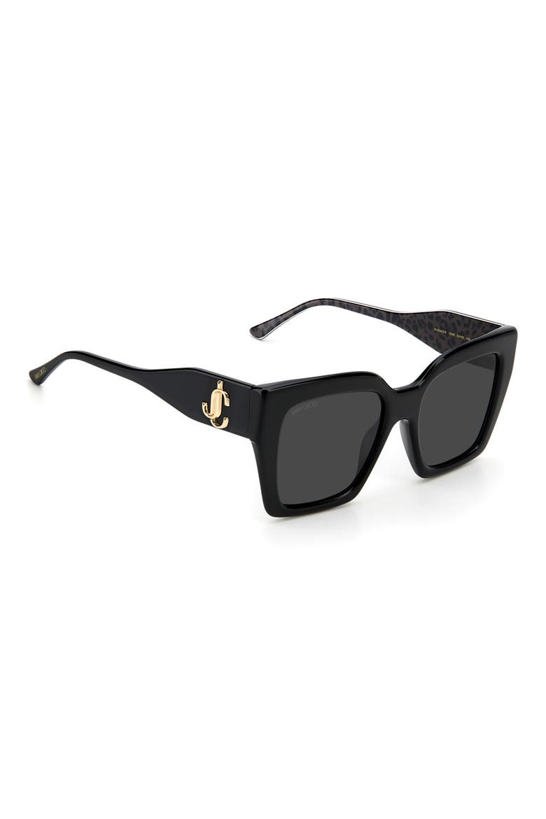 Elenigs 53mm Square Sunglasses, Alternate, color, BLACK / GREY1