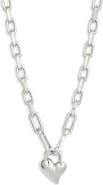 JENNY BIRD Padlock Heart Pendant Chain Necklace