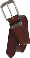 IZOD Mens Leather Jean Belt Metal Keeper