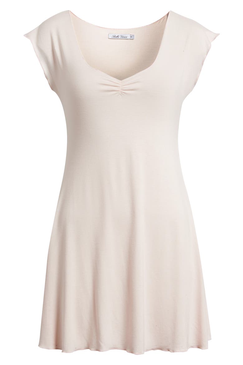Georgia Deep V-Neck Minidress, Alternate, color, BABY PINK