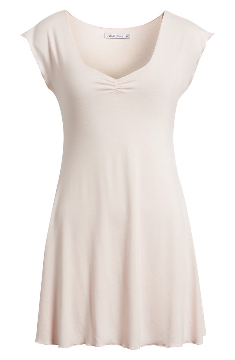 Bella Venice Georgia Deep V-Neck Minidress, Alternate, color, Baby Pink
