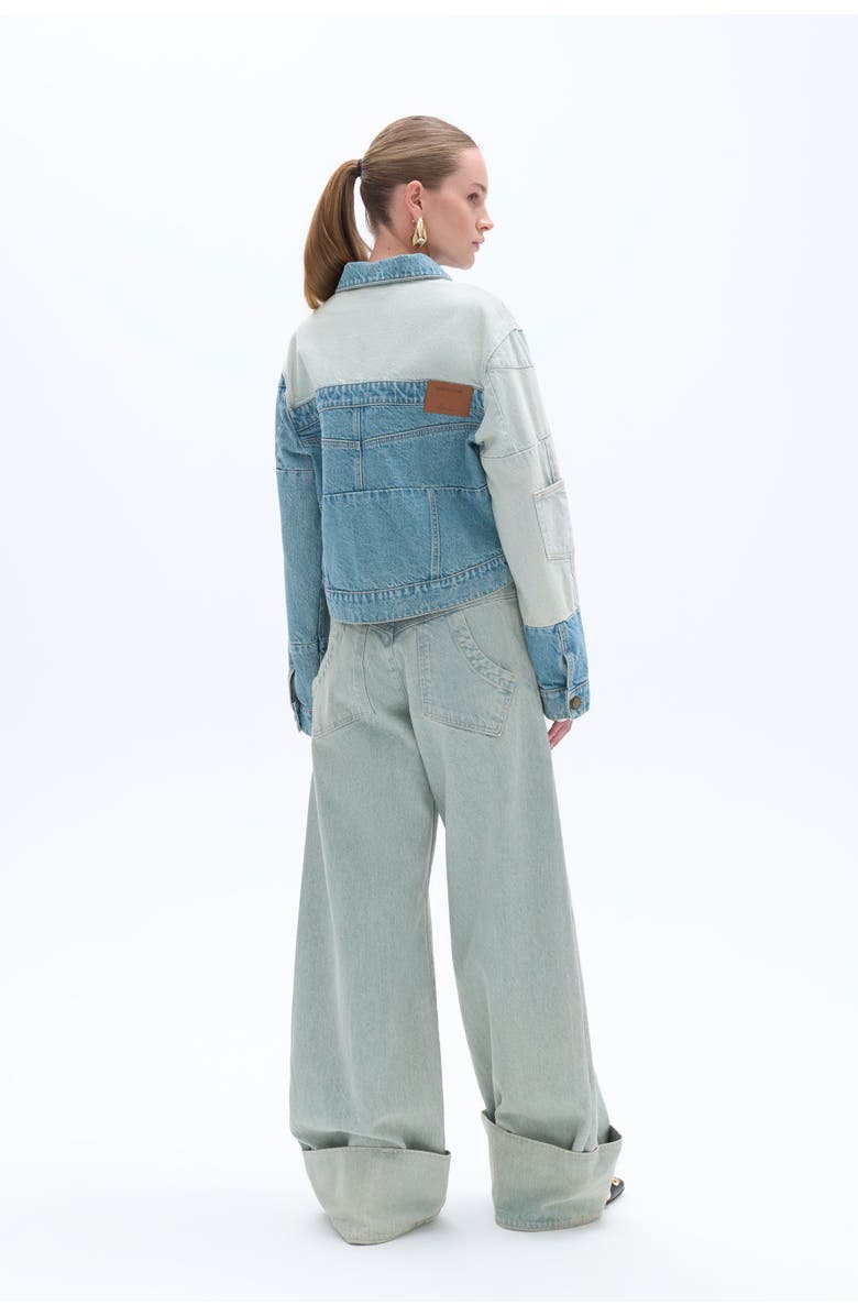 Nocturne Colorblock Jean Jacket, Alternate, color, 