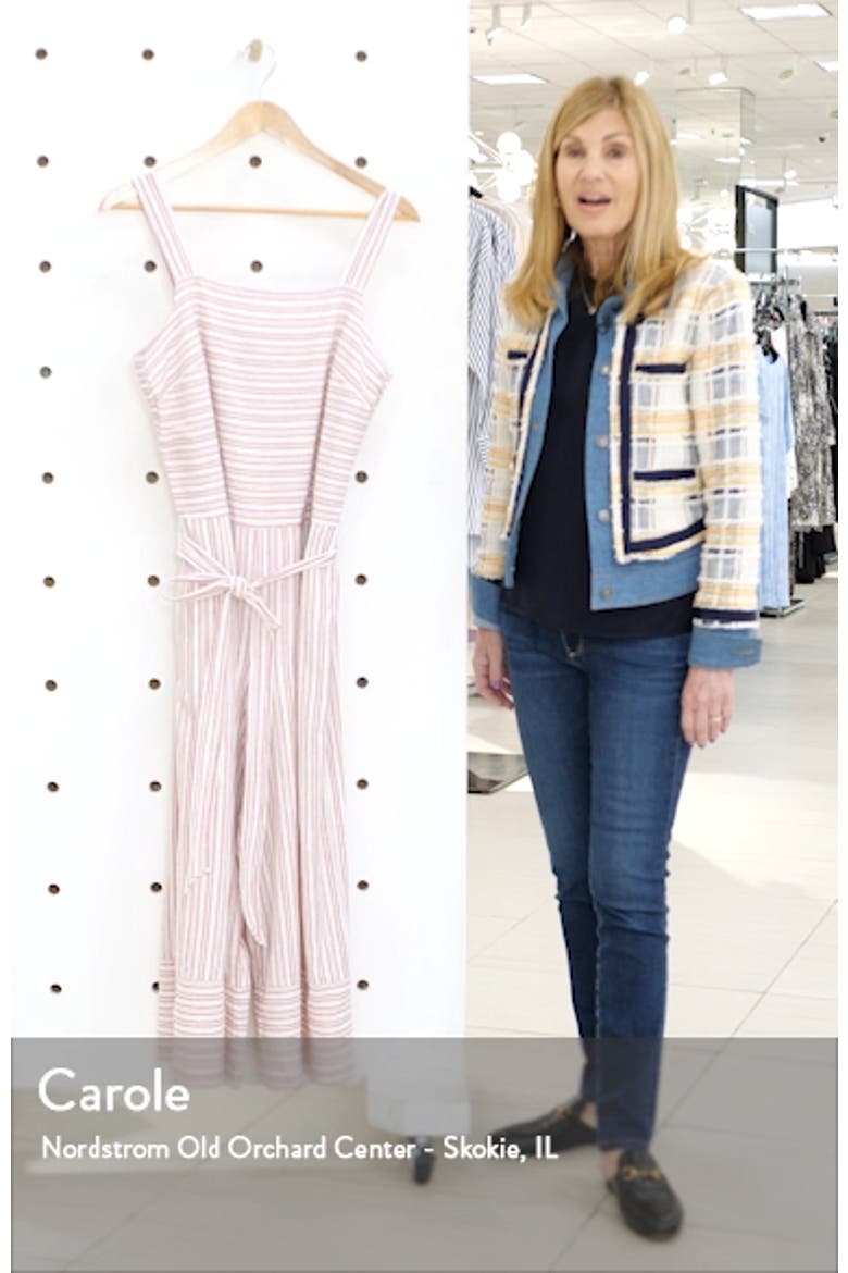 Talia Stripe Cotton & Linen Jumpsuit video