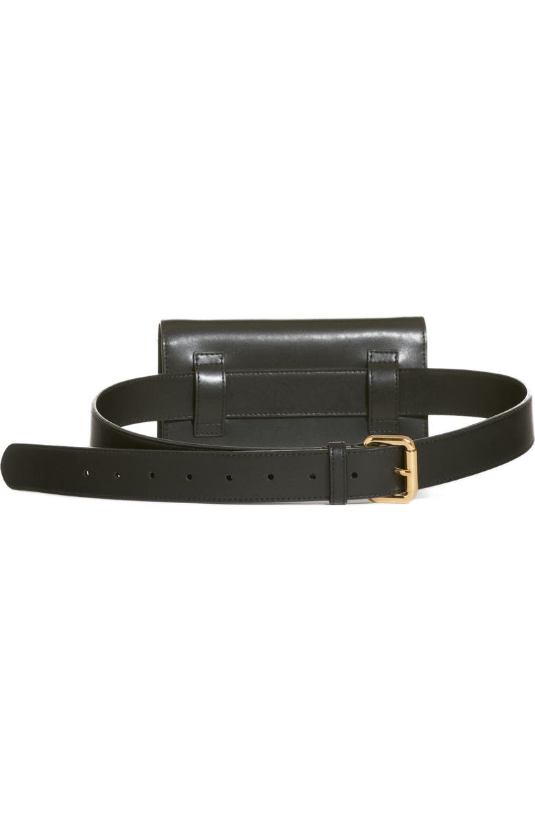 Fendi Liberty Logo Calfskin Leather Belt Bag, Alternate, color,