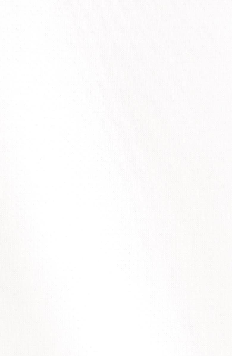 Moncler Lacquered Quilted Down Front Sweatshirt, Alternate, color, 