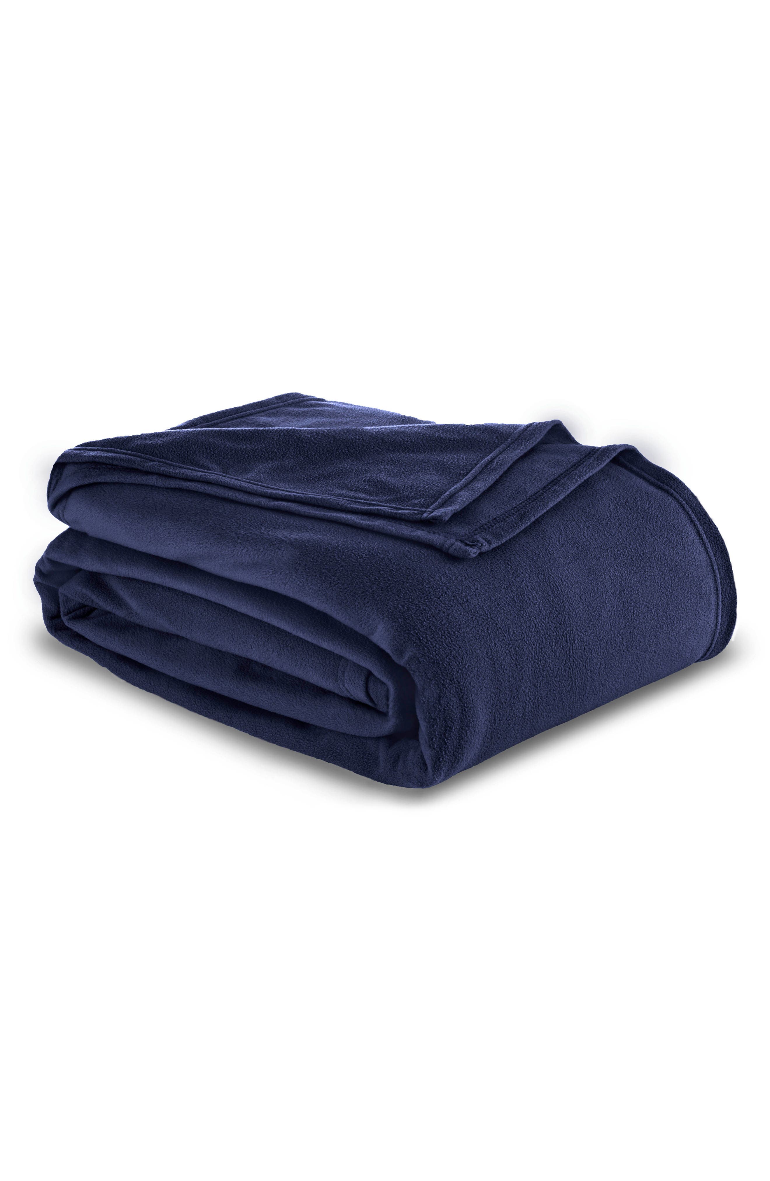 Vellux Microfleece Throw Blanket In Blue