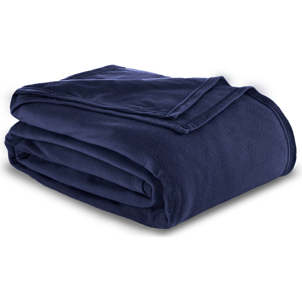 Vellux Microfleece Throw Blanket In Blue