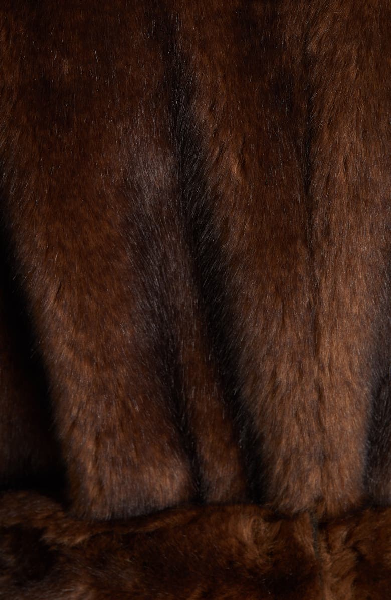 FRAME Faux Mink Fur Robe Coat, Alternate, color, 