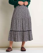 Toad & Co Marigold Tiered Midi Skirt
