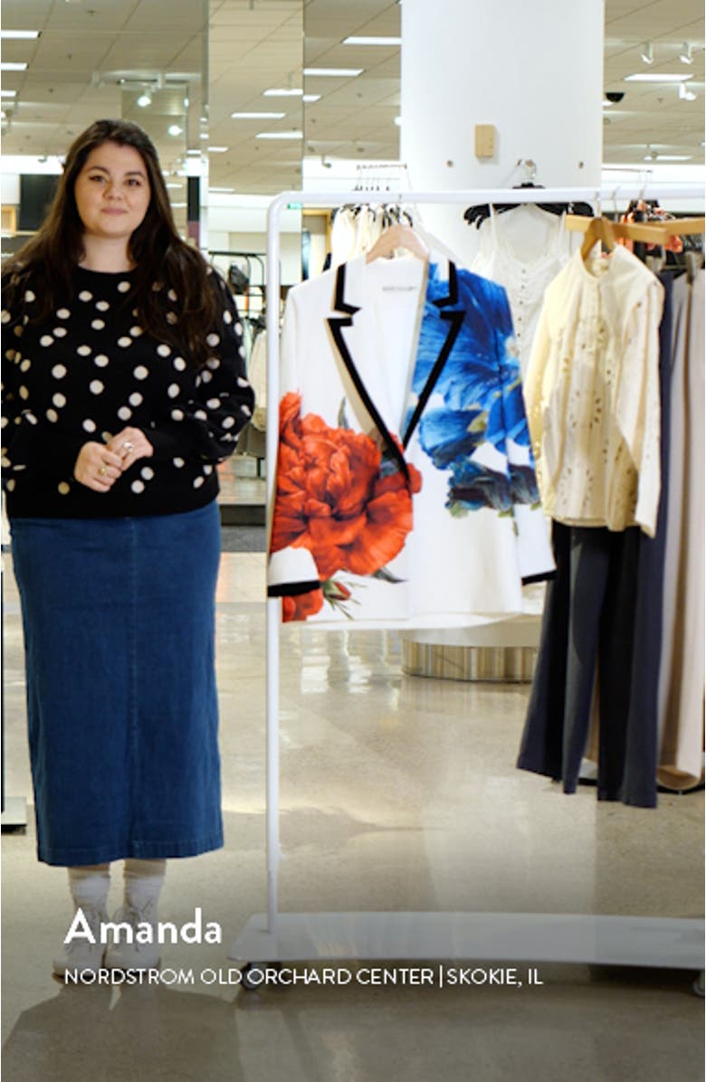 Denny Large Format Floral Blazer, sales video thumbnail